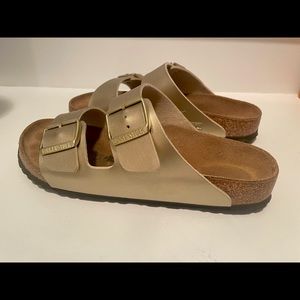 Gold Birkenstocks